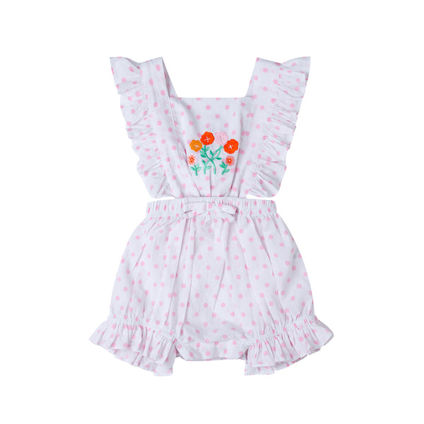 Embroidered Honey Romper