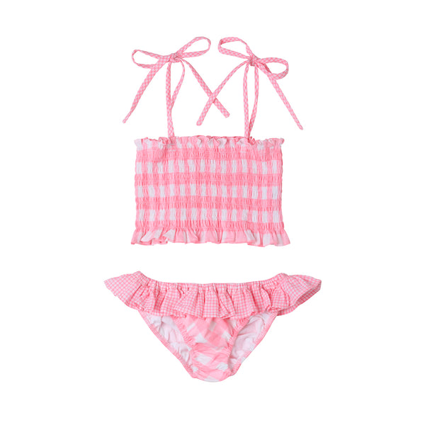 Teeny Bikini Beach Set Vichy