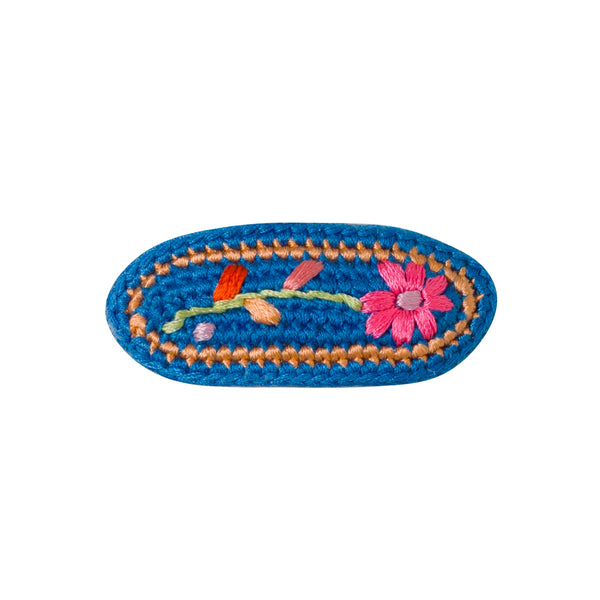 Crochet Embroidered Hair Clip (1 pc)