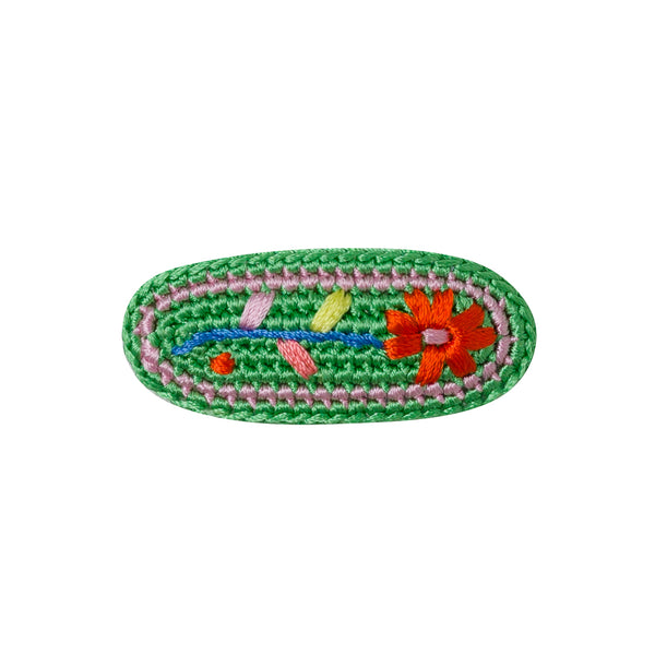 Crochet Embroidered Hair Clip (1 pc)