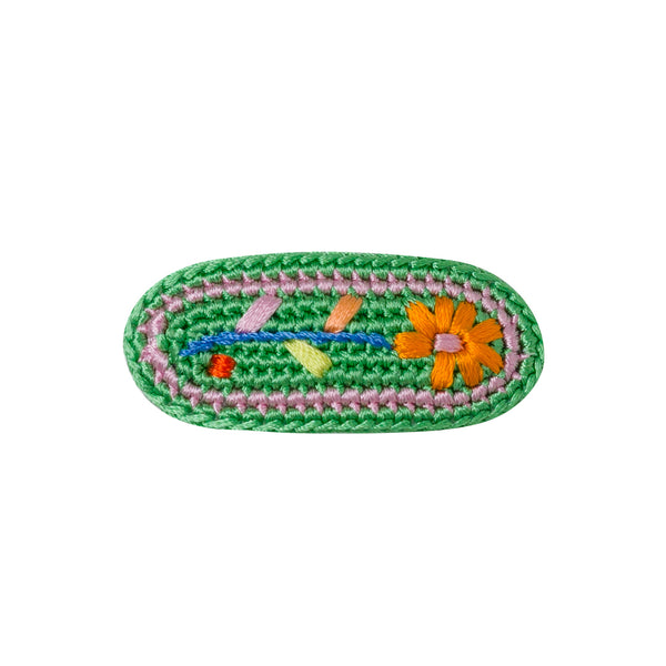 Crochet Embroidered Hair Clip (1 pc)