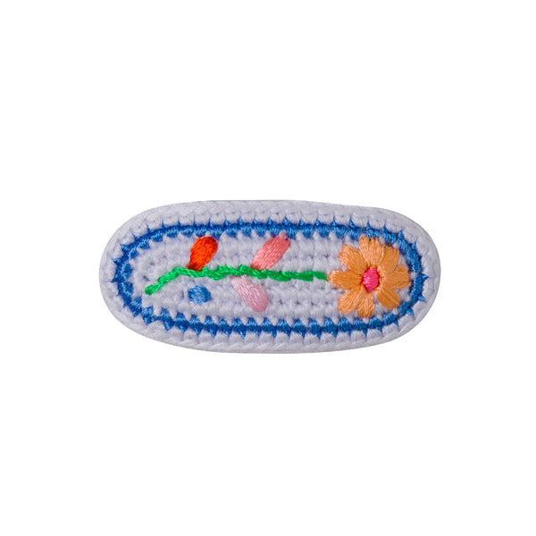 Crochet Embroidered Hair Clip (1 pc)