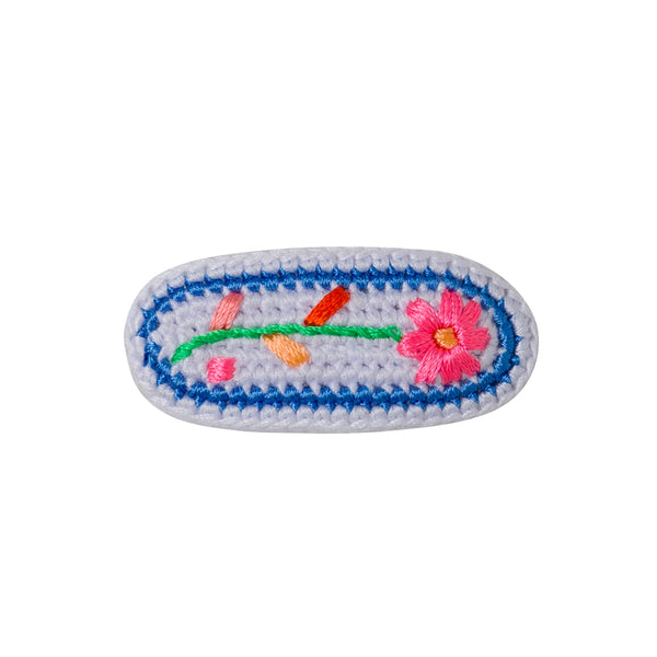 Crochet Embroidered Hair Clip (1 pc)